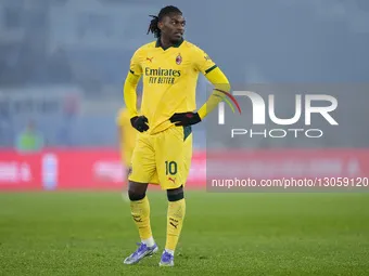 Rafael Leao of AC Milan looks on during the Coppa Italia round of 16 match between SS Lazio and AC Milan at Olimpico Stadium in Rome, Italy,... by Danilo Di Giovanni/NurPhoto