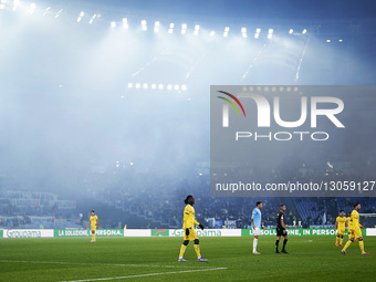 Rafael Leao of AC Milan looks on during the Coppa Italia round of 16 match between SS Lazio and AC Milan at Olimpico Stadium in Rome, Italy,... by Danilo Di Giovanni/NurPhoto