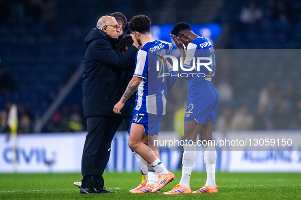 Zaidu from FC Porto appears sad after the loss during the Allianz Cup 2025/26 match between FC Porto and Vitoria SC at Estadio do Dragao in... by Miguel Lemos/NurPhoto