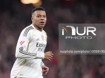 Kylian Mbappe centre-forward of Real Madrid and France during the La Liga EA Sports match between Athletic Club and Real Madrid CF at Estadi... by Jose Breton/NurPhoto