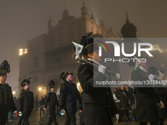 KRAKOW, POLAND – DECEMBER 4:
Students, staff and members of the mining community from the AGH University of Science and Technology join the... by Artur Widak/NurPhoto