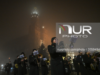 KRAKOW, POLAND – DECEMBER 4:
Students, staff and members of the mining community from the AGH University of Science and Technology join the... by Artur Widak/NurPhoto
