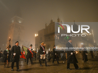 KRAKOW, POLAND – DECEMBER 4:
Students, staff and members of the mining community from the AGH University of Science and Technology join the... by Artur Widak/NurPhoto