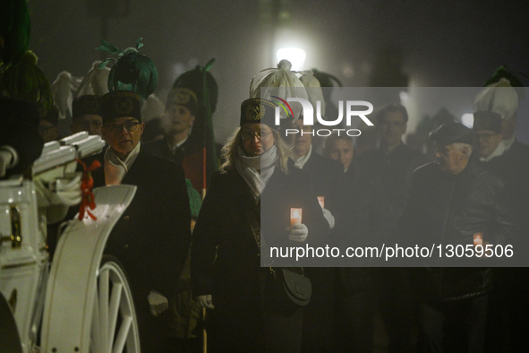 KRAKOW, POLAND – DECEMBER 4:
Students, staff and members of the mining community from the AGH University of Science and Technology join the... by Artur Widak/NurPhoto