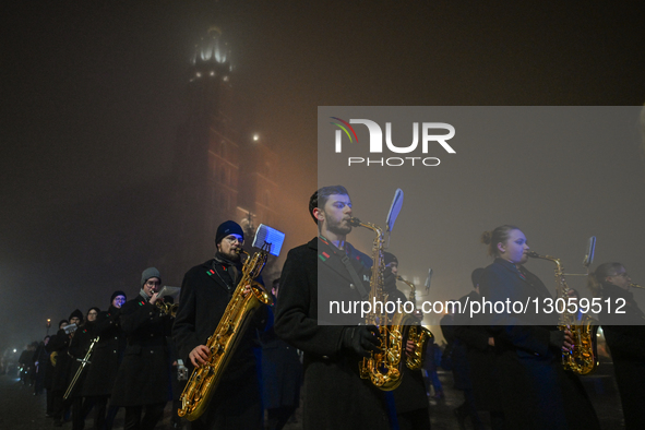 KRAKOW, POLAND – DECEMBER 4:
Students, staff and members of the mining community from the AGH University of Science and Technology join the... by Artur Widak/NurPhoto