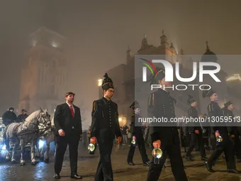 KRAKOW, POLAND – DECEMBER 4:
Students, staff and members of the mining community from the AGH University of Science and Technology join the... by Artur Widak/NurPhoto