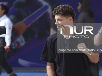 Lando Norris of the United Kingdom in the paddock, the F1 racing driver of McLaren Formula One team in Yas Marina Circuit ahead of the 2025... by Nicolas Economou/NurPhoto