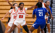 Madison St. Rose (23) of the Princeton Tigers plays defense against Shailyn Pinkney (21) o...