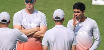 Editorial photo: Shubman Gill, the captain of India, is with Morne Morkel, the bowling coach for the Indian Men's Cricket Team, at Eden Gardens in Kolkata, India, on November 13, 2025.  by Shubhajit Roy Karmakar/NurPhoto