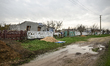 A house destroyed by Russian shelling is on Partyzanska Street in Partyzanske village, whi...