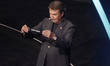 Ice hockey legend Wayne Gretzky attends the 2026 World Cup draw ceremony at the historic J...