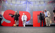 Members of the Social Democratic Party (SPD) attend the Europe Conference at the Euref-Cam...