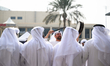 A local Emirati band performs at the F1 Paddock during the second day of the Abu Dhabi Gra...