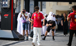 Charles Leclerc of the Scuderia Ferrari HP F1 Team participates in FP3 on Yas Island, Abu...