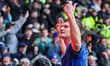 Jordan James of Leicester City celebrates the goal during the Sky Bet Championship match b...