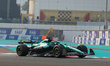 Lance Stroll of Canada drives the Aston Martin Aramco Cognizant F1 Team AMR25 Mercedes dur...