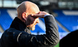 Luke Williams, manager of Peterborough United, looks on during the Emirates FA Cup Second...