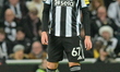 Lewis Miley of Newcastle United plays during the Premier League match between Newcastle Un...