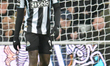 Yoane Wissa of Newcastle United participates in the Premier League match between Newcastle...