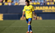 Brian Ocampo of Cadiz CF is in action during the La Liga Hypermotion match between Cadiz C...