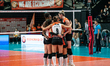 Eczacibasi Dynavit celebrates the set during the Turkish League (Vodafone Sultanlar Ligi)...