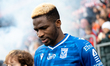 Taofeek Ismaheel plays during the game between KS Cracovia and Lech Poznan in Krakow, Pola...