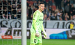 Goalkeeper Sebastian Madejski plays during the game between KS Cracovia and Lech Poznan in...