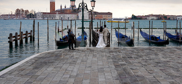 Gallery cover photo: Couple Posing For Wedding Photoshoot On The Grand Canal Waterfront In Venice