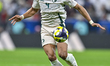 Abdulelah Alamri of Saudi Arabia is in action during the Group B FIFA Arab Cup 2025 match...