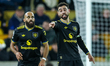 Bruno Fernandes of Manchester United points during the Premier League match between Wolver...