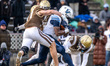 JA'BRIEL MACE (4) of the Villanova Wildcats makes a reception during an NCAA Football Cham...