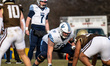 MATT MACHALIK (7) of the Lehigh Mountain Hawks stands prior to the snap during an NCAA Foo...