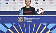 Filipe Luis, head coach of Flamengo, attends the press conference ahead of the FIFA Derby...