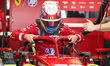 Dino Beganovic of Sweden and Scuderia Ferrari prepares to drive in the garage during F1 Te...