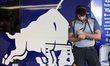 A Pirelli engineer looks on during F1 testing at Yas Marina Circuit in Abu Dhabi, United A...