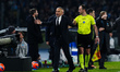 Luciano Spalletti Head Coach of Juventus FC argues with the referee during the serie Serie...