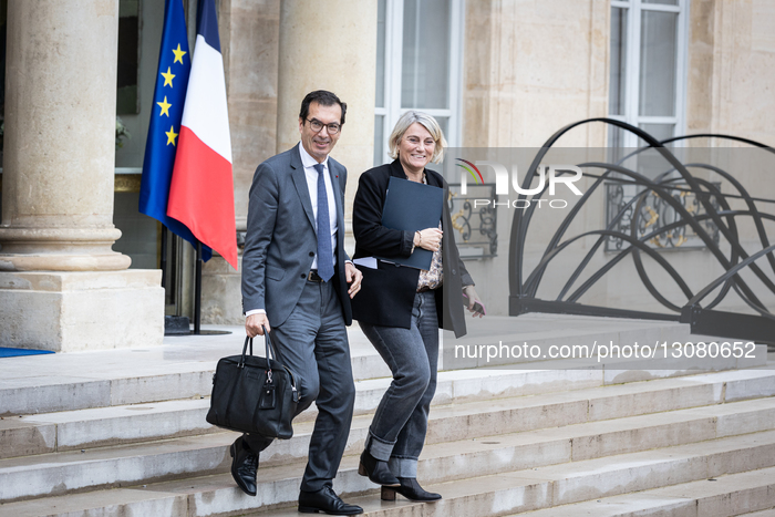 Council Of Ministers Of The French Government At The Elysee Palace, In Paris