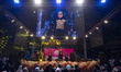 A group of young veiled Iranian girls perform in a celebration introducing Iran's 1404 Lad...