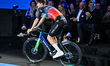 French rider Paul Seixas participates in the team presentation ahead of the coming 2026 se...
