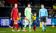 FC Utrecht defender Matisse Didden and FC Utrecht goalkeeper Vasilis Barkas play during th...