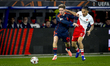 Nottingham Forest FC midfielder James McAtee and FC Utrecht midfielder Alonzo Engwanda pla...