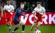 Nottingham Forest FC midfielder Elliot Anderson and FC Utrecht forward Miguel Rodriquez pl...