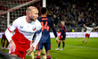 FC Utrecht defender Mike van der Hoorn scores the 1-1 during the match between FC Utrecht...