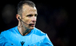 Referee Irfan Peljto officiates the match between FC Utrecht and Nottingham Forest FC at S...