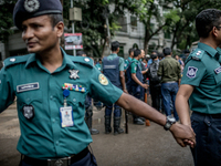 Police force is on duty to ensure security. July 2nd, 2016. Dhaka, Bangladesh. (