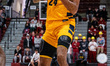 TAJ THWEATT (24) of the Coppin State Eagles possesses the ball during an NCAA men's basket...