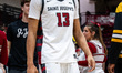 AUSTIN WILLIFORD (13) of the St. Joseph's Hawks exits the court after an NCAA men's basket...