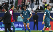 Iraqi players appear dejected after the FIFA Arab Cup 2025 Quarter-final match between Jor...