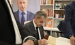 Former France's President Nicolas Sarkozy attends his signing event at the Librairie de la...