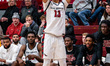 Austin Williford (13) of the St. Joseph's Hawks shoots a three-point field goal attempt du...